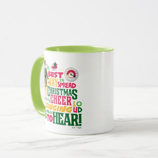 Buddy the Elf Christmas Cheer Graphic Quote Mok (Voorkant links)