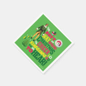 Buddy the Elf Christmas Cheer Graphic Quote Servet (Hoek)