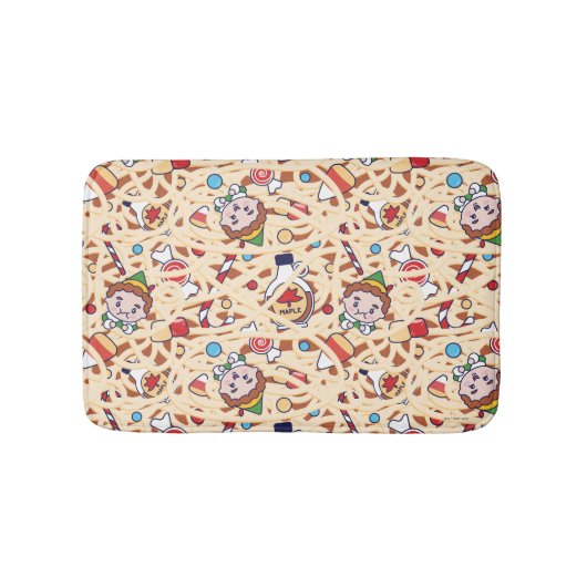 Buddy the Elf | Christmas Cheer Pattern Badmat (Voorkant)