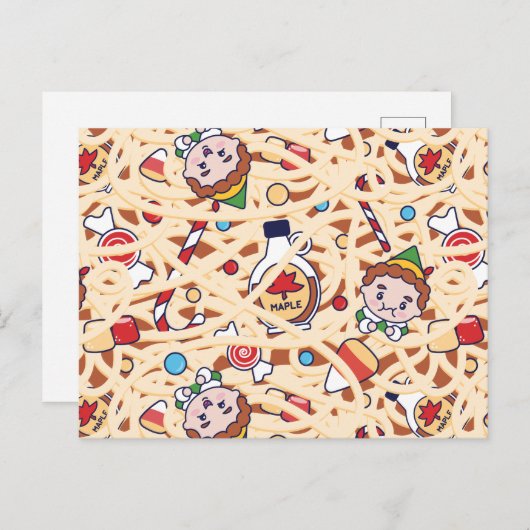 Buddy the Elf | Christmas Cheer Pattern Briefkaart (Voorkant / Achterkant)