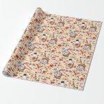 Buddy the Elf | Christmas Cheer Pattern Cadeaupapier<br><div class="desc">This pattern features Buddy the Elf and maple syrup in a cute pattern.</div>