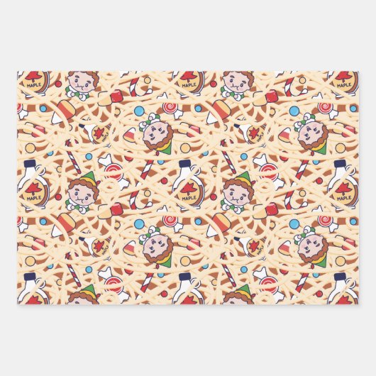 Buddy the Elf | Christmas Cheer Pattern Inpakpapier Vel (Voorkant 3)