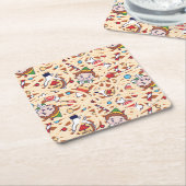 Buddy the Elf | Christmas Cheer Pattern Kartonnen Onderzetters (Schuin)