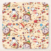 Buddy the Elf | Christmas Cheer Pattern Kartonnen Onderzetters (Voorkant)