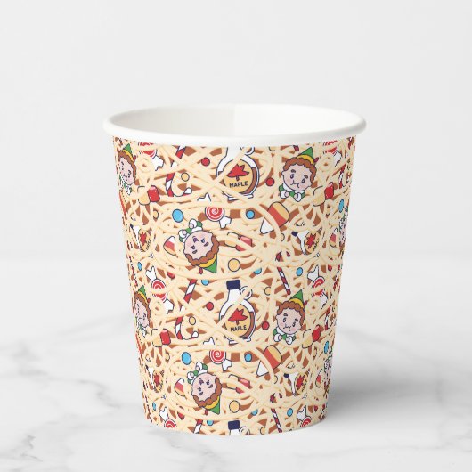 Buddy the Elf | Christmas Cheer Pattern Papieren Bekers (Links)