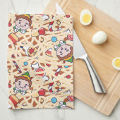 Buddy the Elf | Christmas Cheer Pattern Theedoek (Quarter Fold)