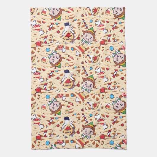 Buddy the Elf | Christmas Cheer Pattern Theedoek (Verticaal)