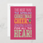 Buddy the Elf Christmas Cheer Quote Briefkaart (Voorkant / Achterkant)
