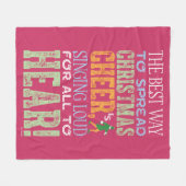 Buddy the Elf Christmas Cheer Quote Fleece Deken (Voorkant (Horizontaal))