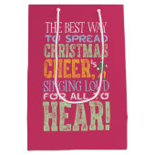Buddy the Elf Christmas Cheer Quote Medium Cadeauzakje (Achterkant)