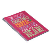 Buddy the Elf Christmas Cheer Quote Notitieboek (Rechterzijde)