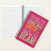 Buddy the Elf Christmas Cheer Quote Notitieboek (Binnen)