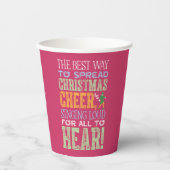 Buddy the Elf Christmas Cheer Quote Papieren Bekers (Voorkant)