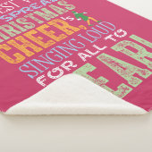 Buddy the Elf Christmas Cheer Quote Sherpa Deken (3/4)