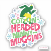 Buddy the Elf | Cotton Headed Ninny-Muggins Sticker (Voorkant)