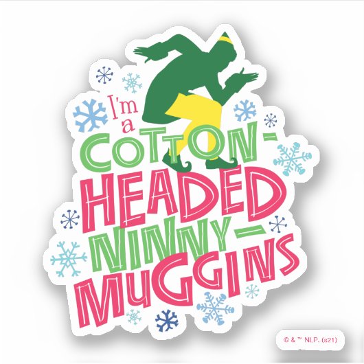 Buddy the Elf | Cotton Headed Ninny-Muggins Sticker (Voorkant)