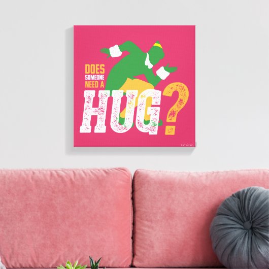 Buddy the Elf Does Someone Need a Hug Canvas Afdruk (Insitu (Woonkamer))
