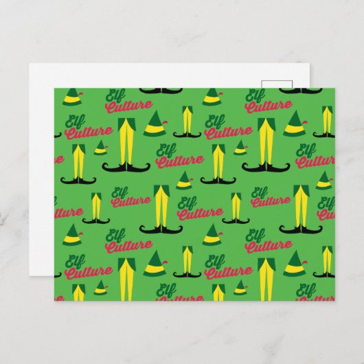 Buddy the Elf | Elf Culture Pattern Briefkaart (Voorkant / Achterkant)