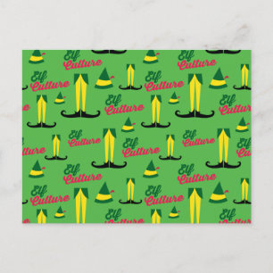 Buddy the Elf   Elf Culture Pattern Briefkaart