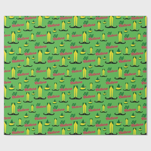 Buddy the Elf | Elf Culture Pattern Cadeaupapier (Vlak)