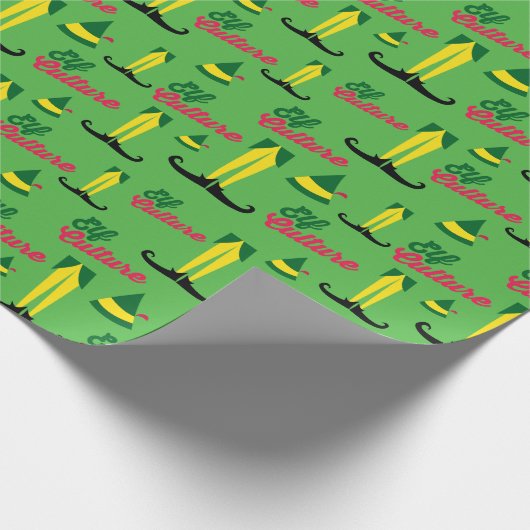 Buddy the Elf | Elf Culture Pattern Cadeaupapier (Hoek)