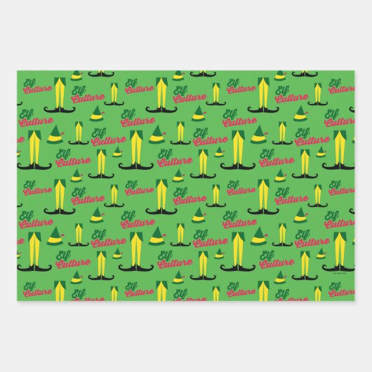 Buddy the Elf | Elf Culture Pattern Inpakpapier Vel (Voorkant 2)