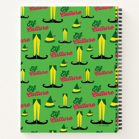 Buddy the Elf | Elf Culture Pattern Notitieboek (Achterkant)