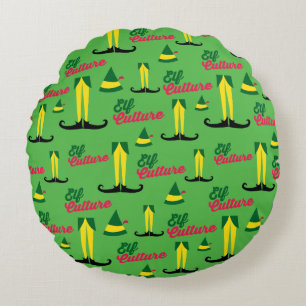 Buddy the Elf   Elf Culture Pattern Rond Kussen