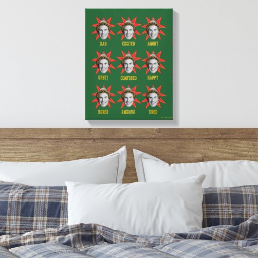 Buddy the Elf | Emoties Canvas Afdruk (Insitu (Slaapkamer))