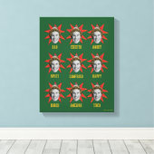 Buddy the Elf | Emoties Canvas Afdruk (Insitu (Houten vloer))