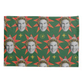 Buddy the Elf Emoties Pattern Kussensloop (Achterkant)