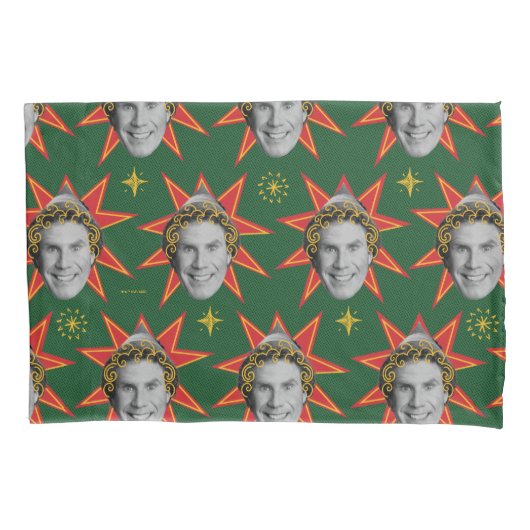 Buddy the Elf Emoties Pattern Kussensloop (Voorkant)