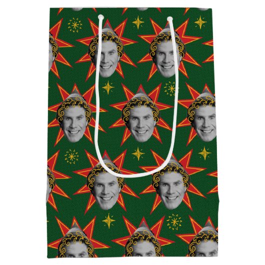 Buddy the Elf Emoties Pattern Medium Cadeauzakje (Achterkant)