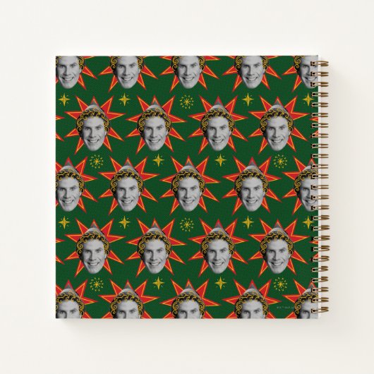 Buddy the Elf Emoties Pattern Notitieboek (Achterkant)