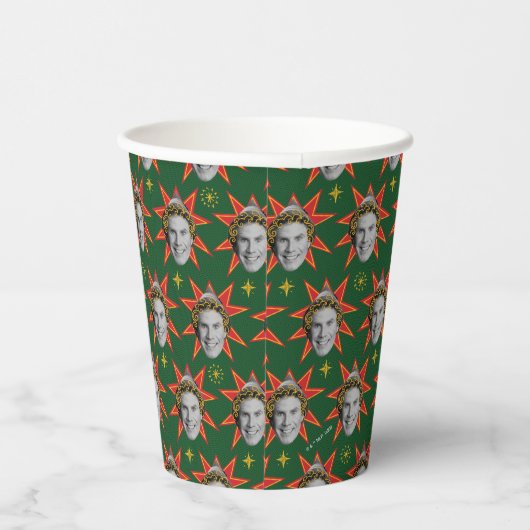 Buddy the Elf Emoties Pattern Papieren Bekers (Rechts)