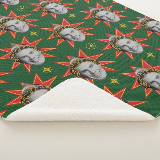 Buddy the Elf Emoties Pattern Sherpa Deken (3/4)