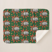 Buddy the Elf Emoties Pattern Sherpa Deken (Voorkant (horizontaal))