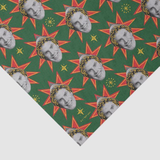 Buddy the Elf Emoties Pattern Tissuepapier (Detail)