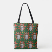 Buddy the Elf Emoties Pattern Tote Bag (Achterkant)