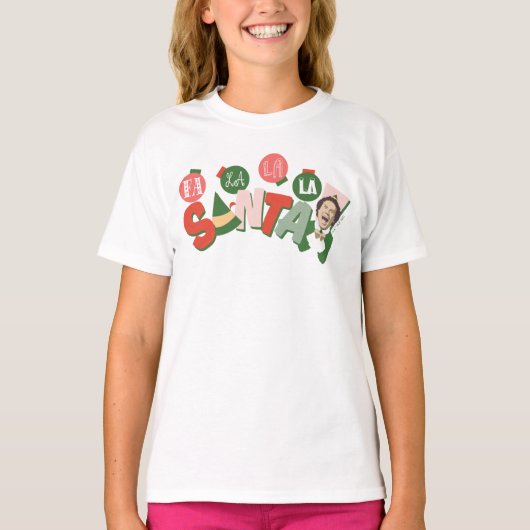 Buddy the Elf | Fa La La La Santa T-shirt (Voorkant)