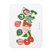 Buddy the Elf | Fa La Santa Magneet (Verticaal)