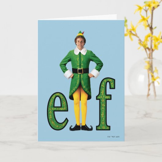 Buddy the Elf-filmlogo Kaart (Gele Bloem)