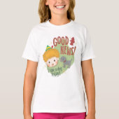 Buddy the Elf Good News! I Saw a Dog Today! T-shirt (Voorkant)