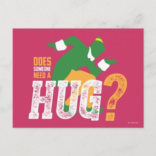 Buddy the Elf | Heeft iemand een Hug nodig? Briefkaart (Voorkant)