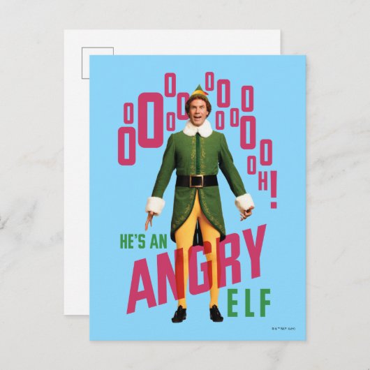 Buddy the Elf | He's an Angry Elf Briefkaart (Voorkant / Achterkant)