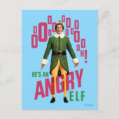 Buddy the Elf | He's an Angry Elf Briefkaart (Voorkant)