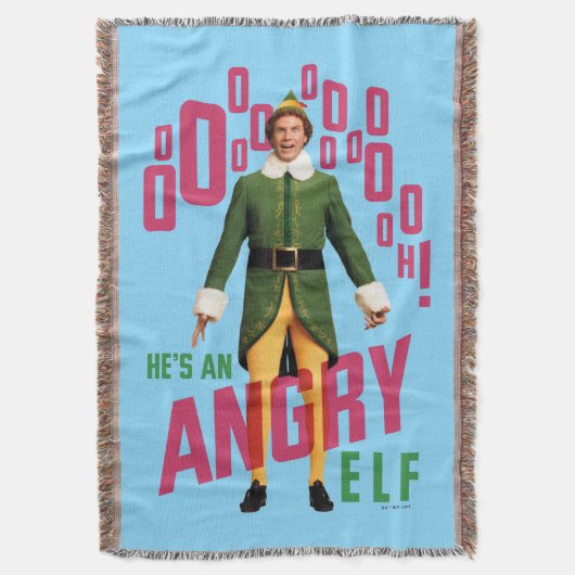 Buddy the Elf | He's an Angry Elf Deken (Voorkant Verticaal)