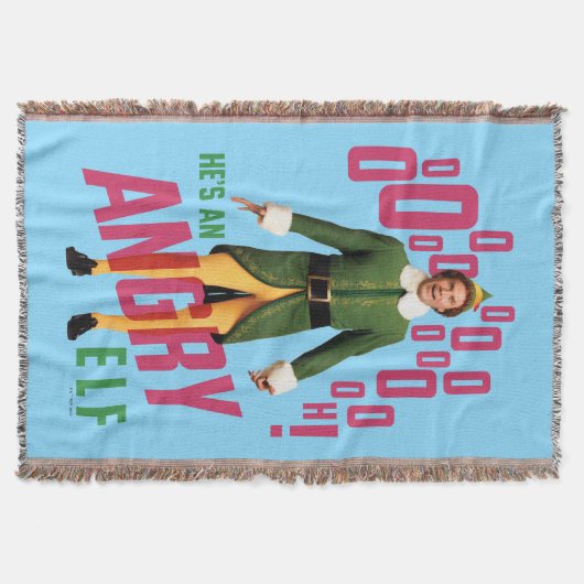 Buddy the Elf | He's an Angry Elf Deken (Voorkant)