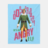 Buddy the Elf | He's an Angry Elf Fleece Deken (Voorkant)