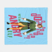 Buddy the Elf | He's an Angry Elf Fleece Deken (Voorkant (Horizontaal))